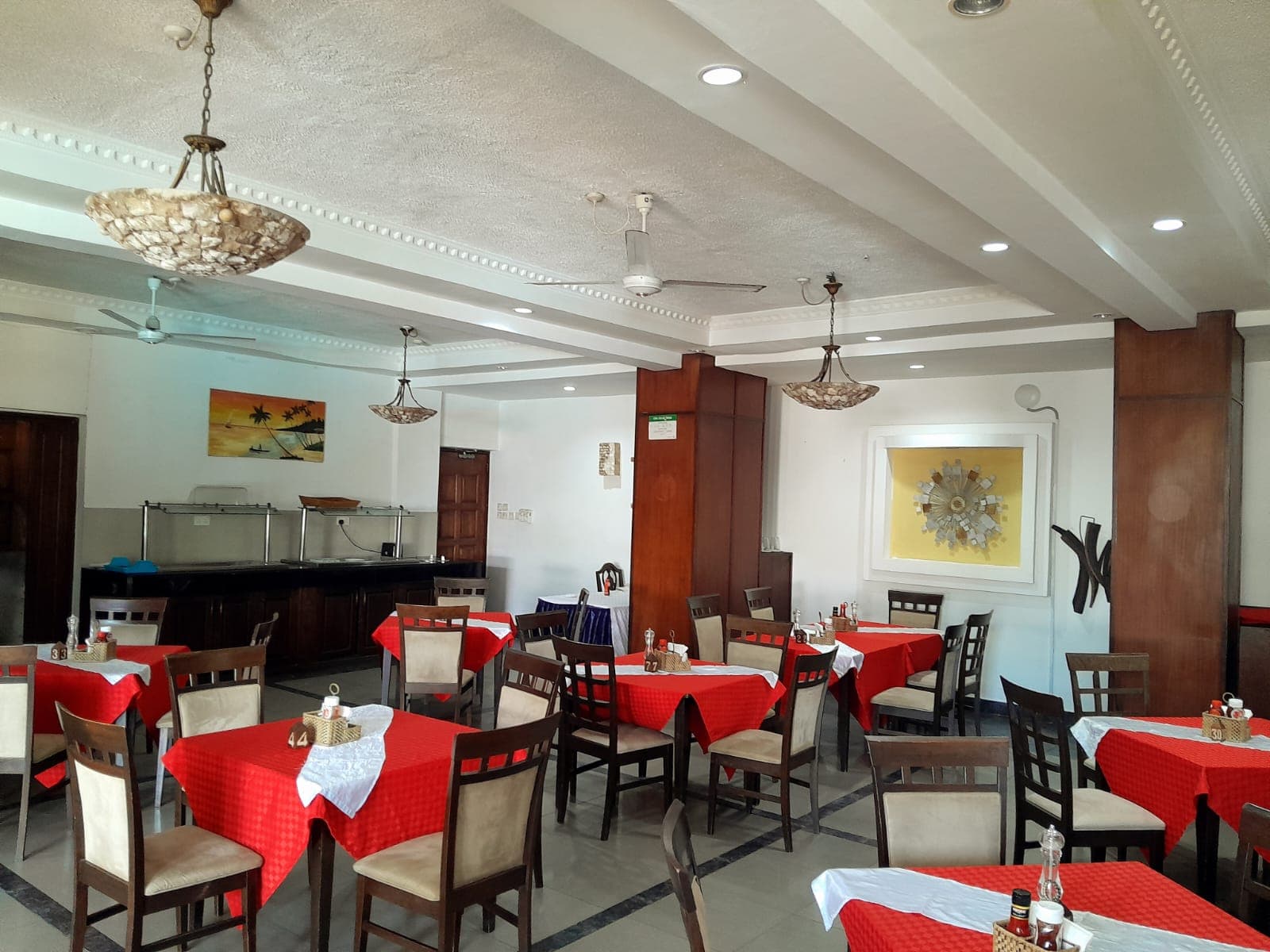 The Orchid Restaurant dining area at Sunrise Resort